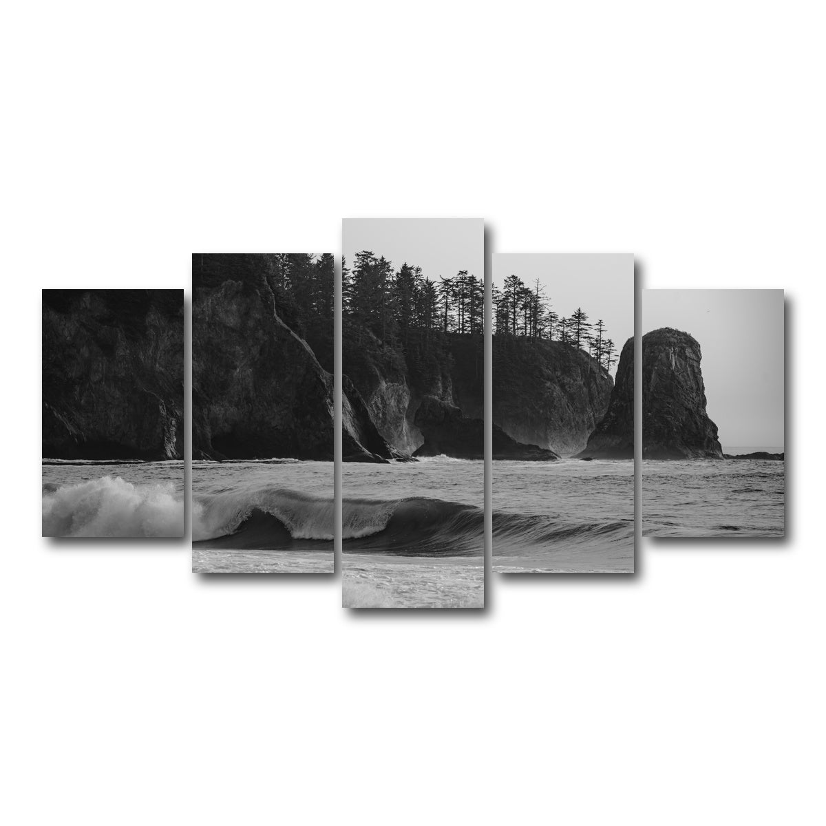 AUTO-MOCKUP WHITE | Coastal Moment | 5 Piece | Gallery Wrap Canvas | group=5_normal