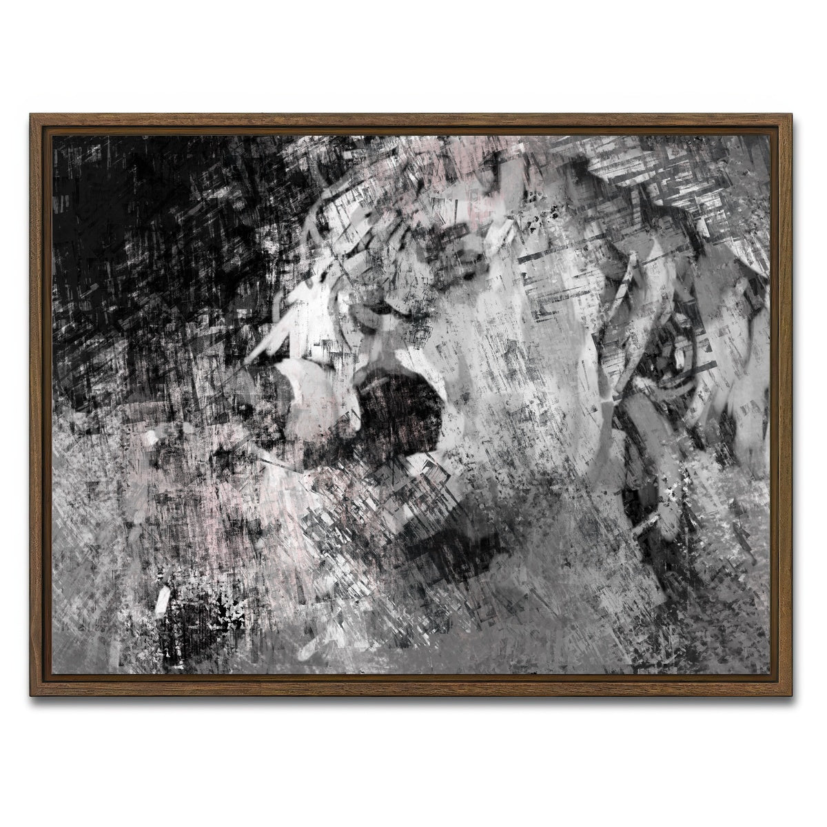 AUTO-MOCKUP WHITE | Cobain | 1 Piece | Walnut Framed Canvas | group=4x3