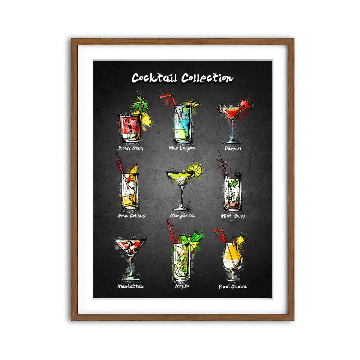 Framed Print 3x4 Walnut