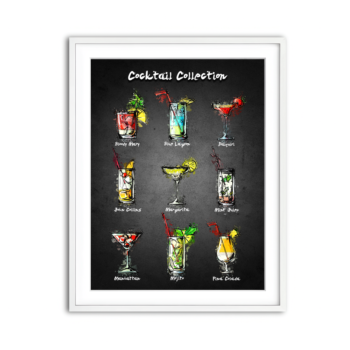 Framed Print 3x4 White