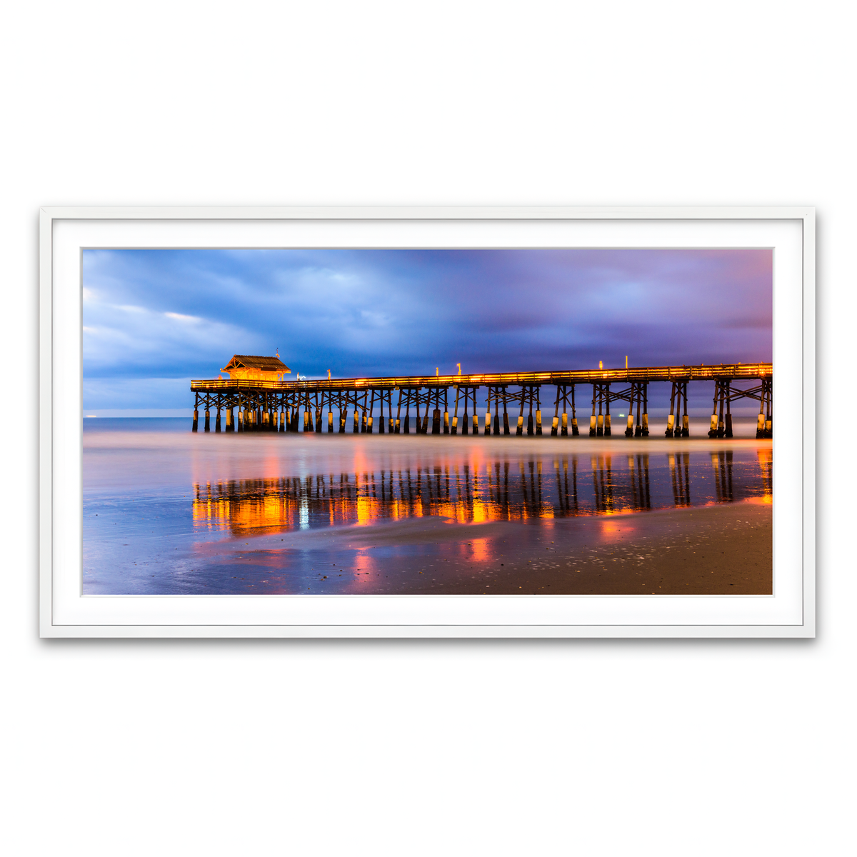 Framed Print 2x1 White
