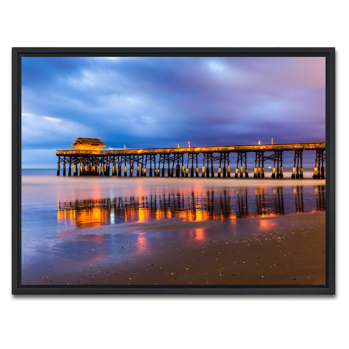 AUTO-MOCKUP WHITE | Cocoa Beach | 1 Piece | Black Framed Canvas | group=4x3