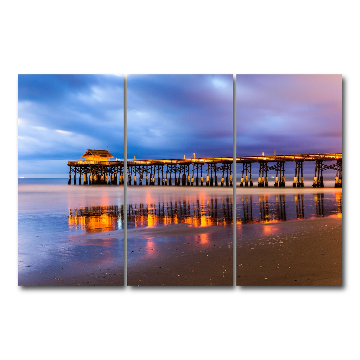 AUTO-MOCKUP WHITE | Cocoa Beach | 3 Piece | Gallery Wrap Canvas | group=12x24