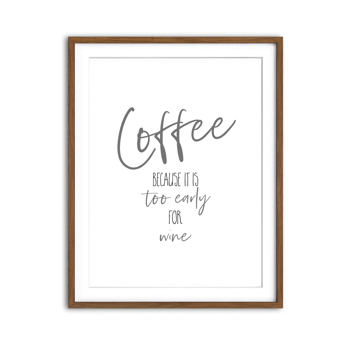 Framed Print 3x4 Walnut