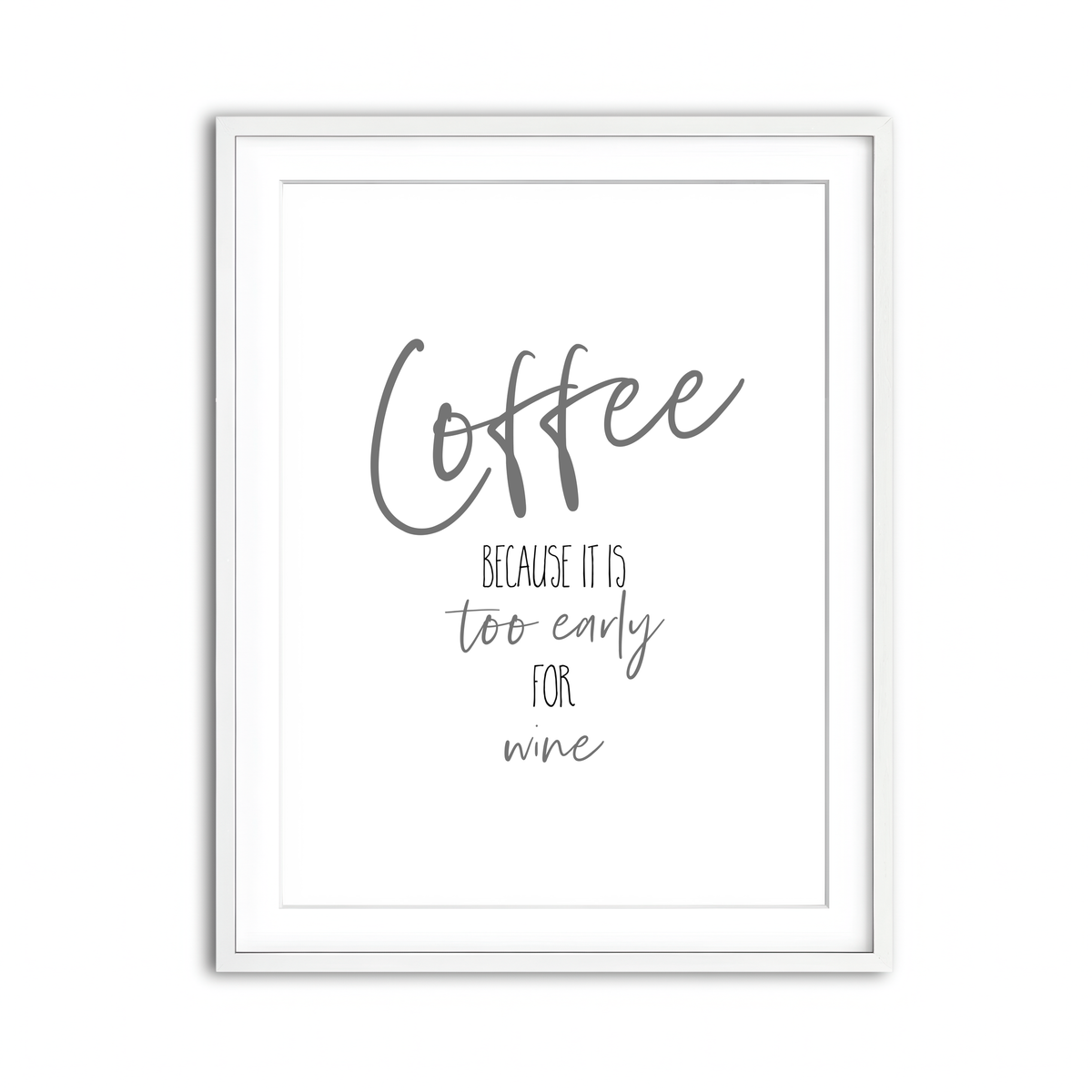 Framed Print 3x4 White