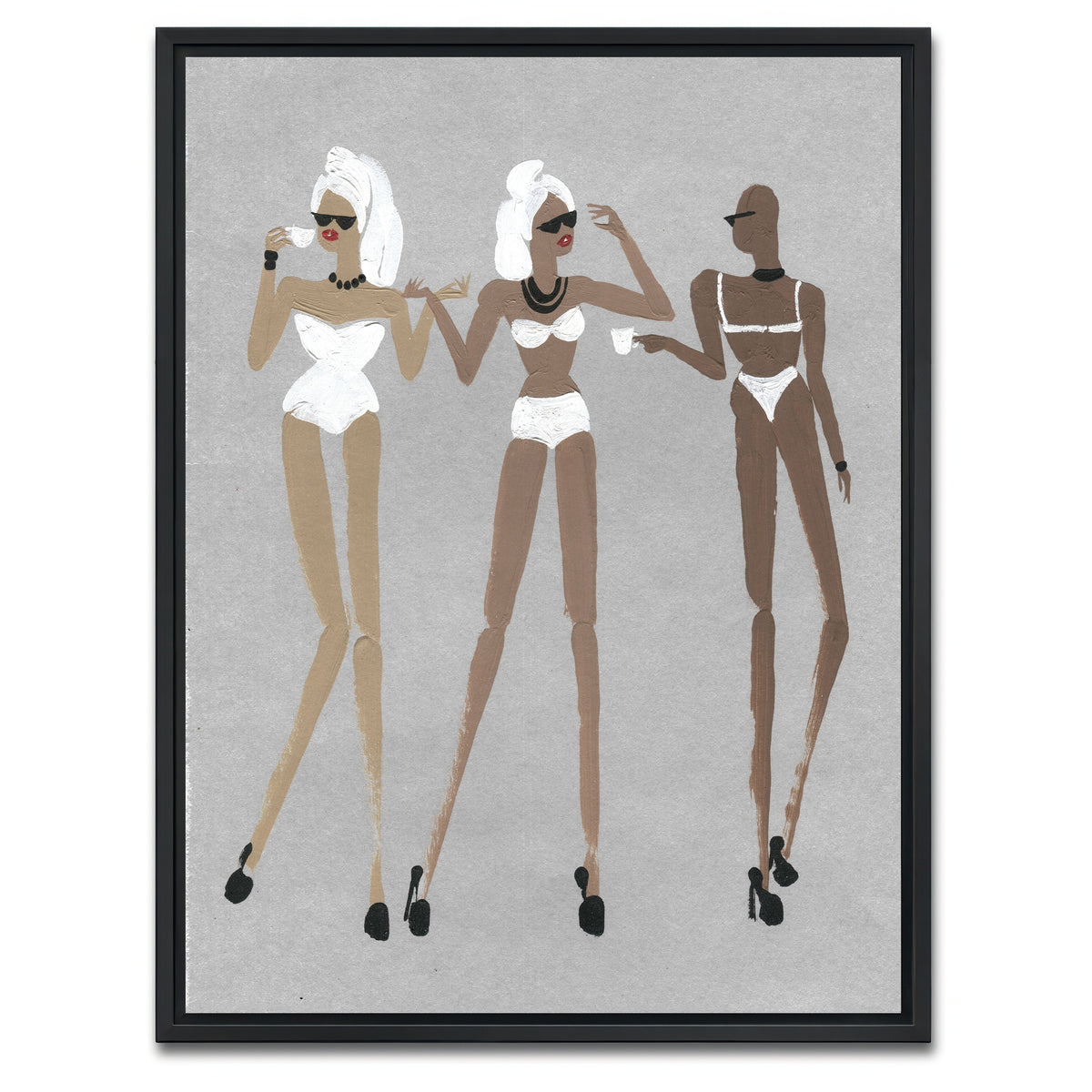 AUTO-MOCKUP WHITE | Coffee Ladies | 1 Piece | Black Framed Canvas | group=3x4