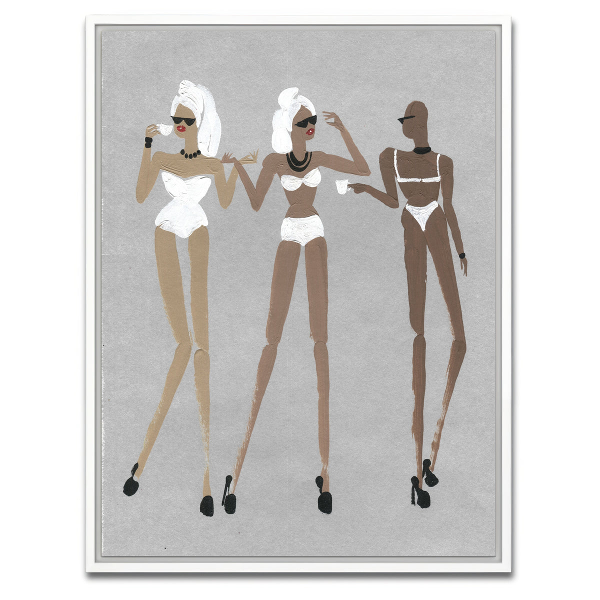 AUTO-MOCKUP WHITE | Coffee Ladies | 1 Piece | White Framed Canvas | group=3x4