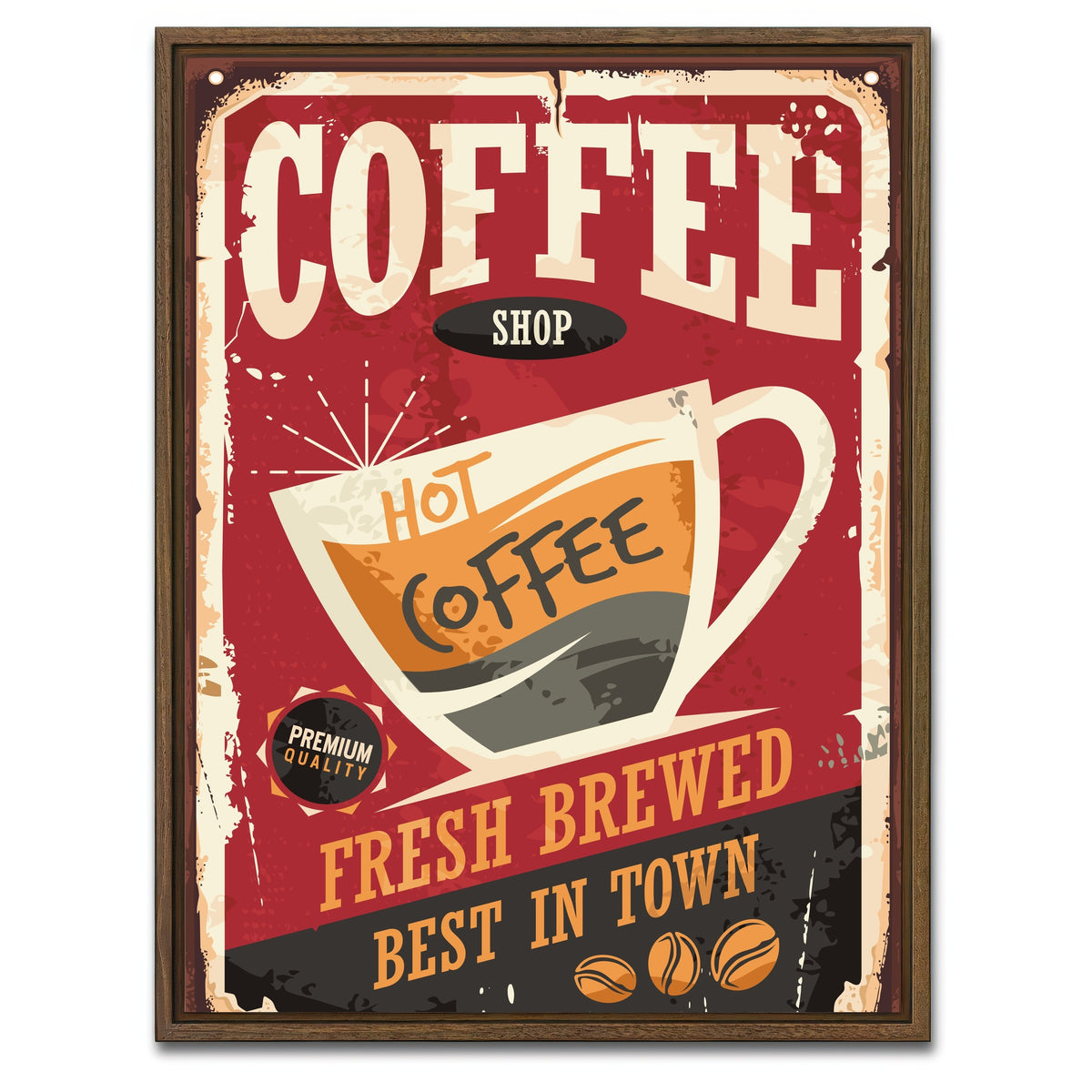 AUTO-MOCKUP WHITE | Coffee Shop | 1 Piece | Walnut Framed Canvas | group=3x4