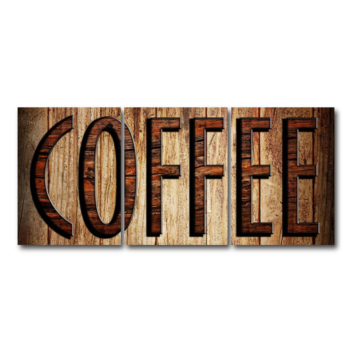 AUTO-MOCKUP WHITE | Coffee Sign | 3 Piece | Gallery Wrap Canvas | group=18x24