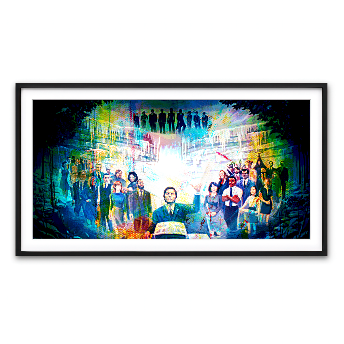 Framed Print 2x1 Black