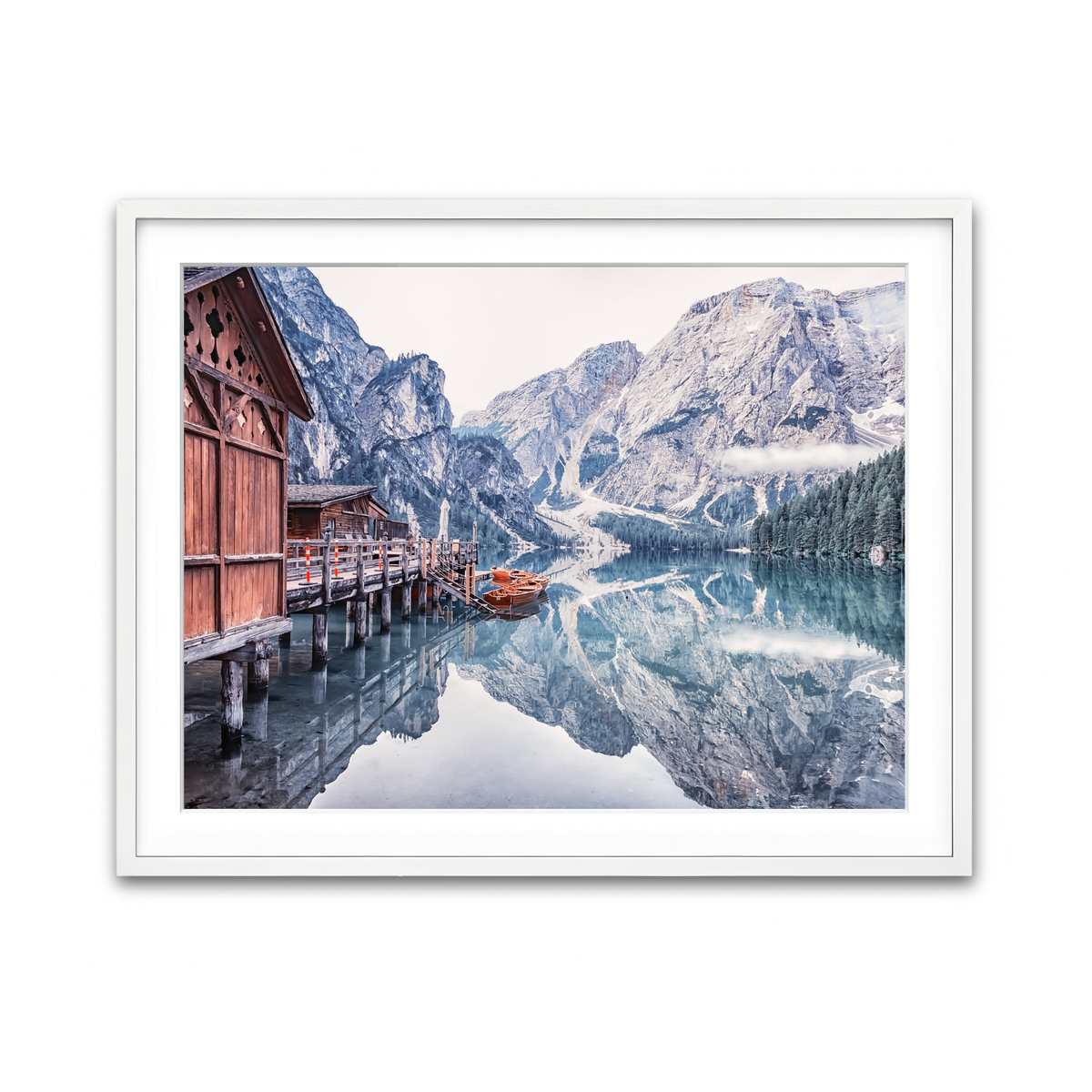 Framed Print 4x3 White