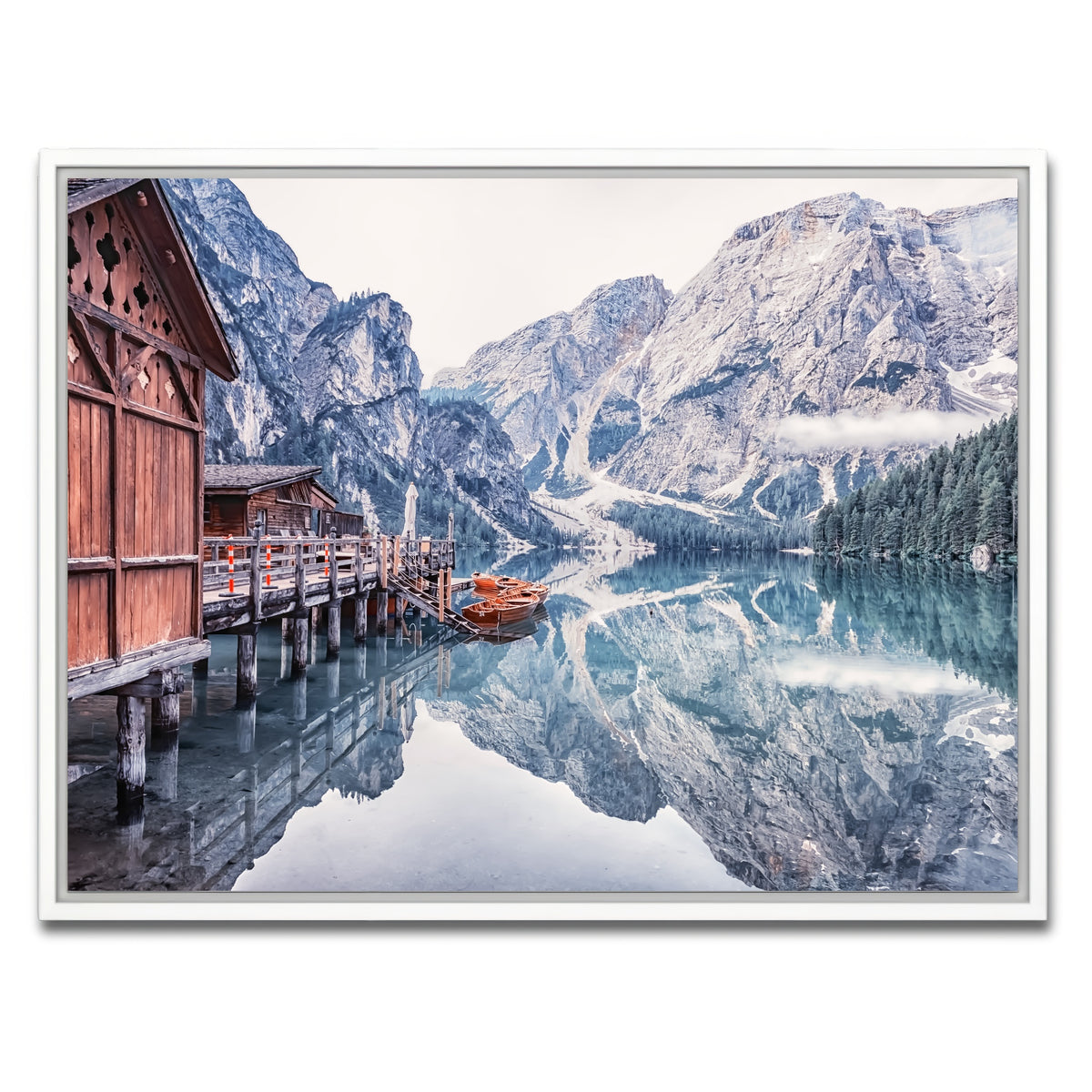 AUTO-MOCKUP WHITE | Cold Morning | 1 Piece | White Framed Canvas | group=4x3