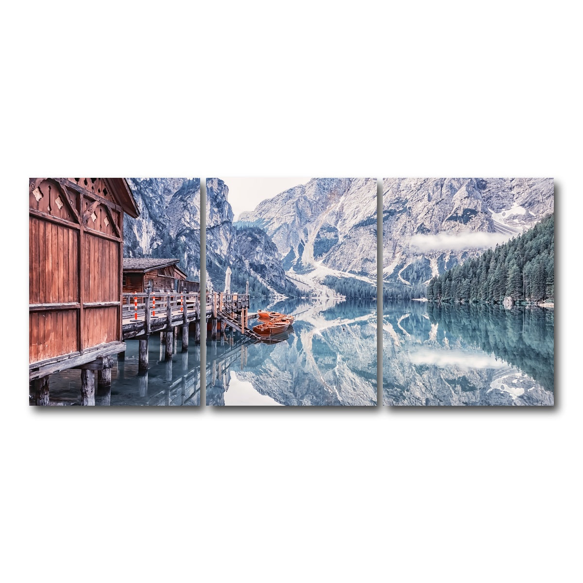 AUTO-MOCKUP WHITE | Cold Morning | 3 Piece | Gallery Wrap Canvas | group=18x24