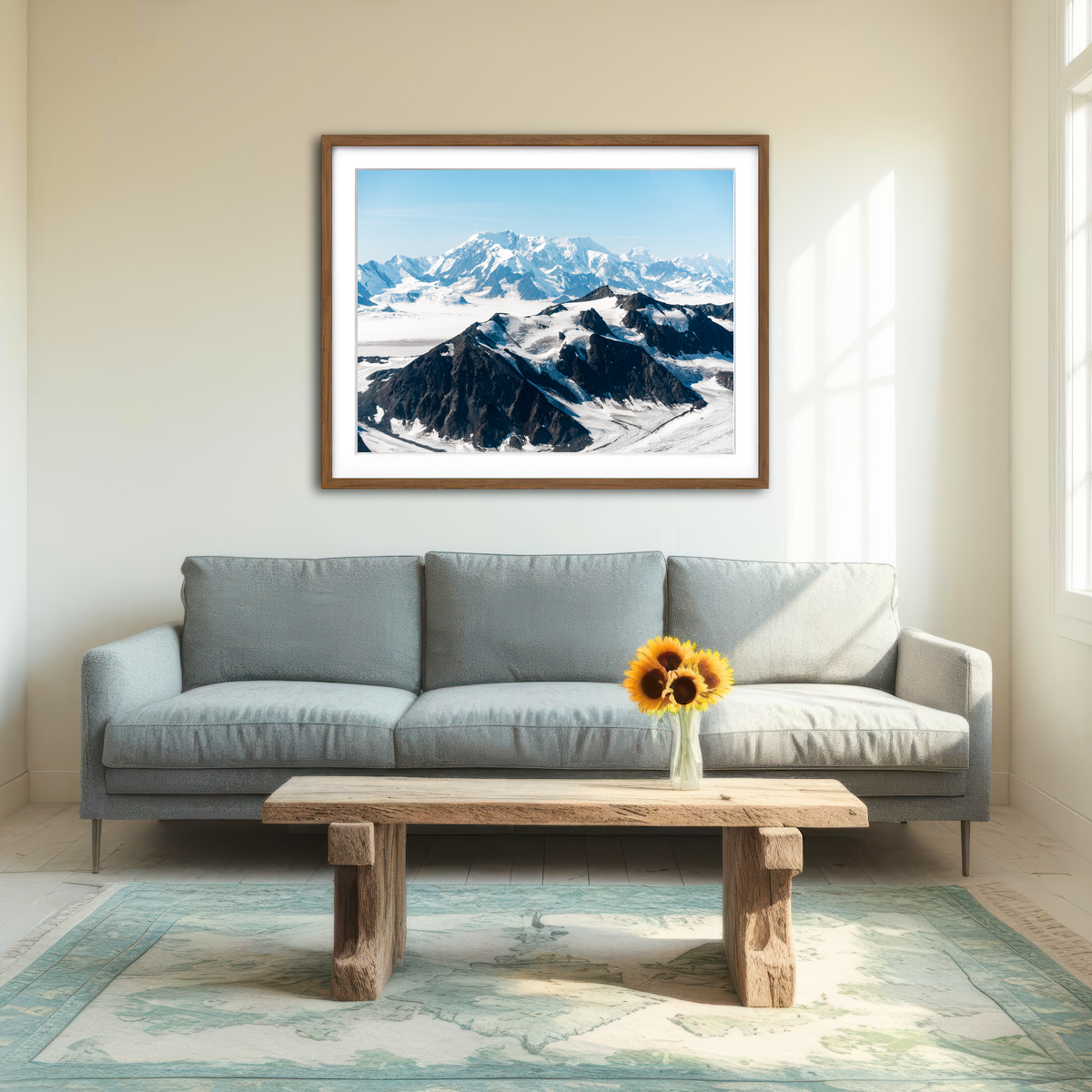 AUTO-MOCKUP ROOM | Cold Mountains Wall Art