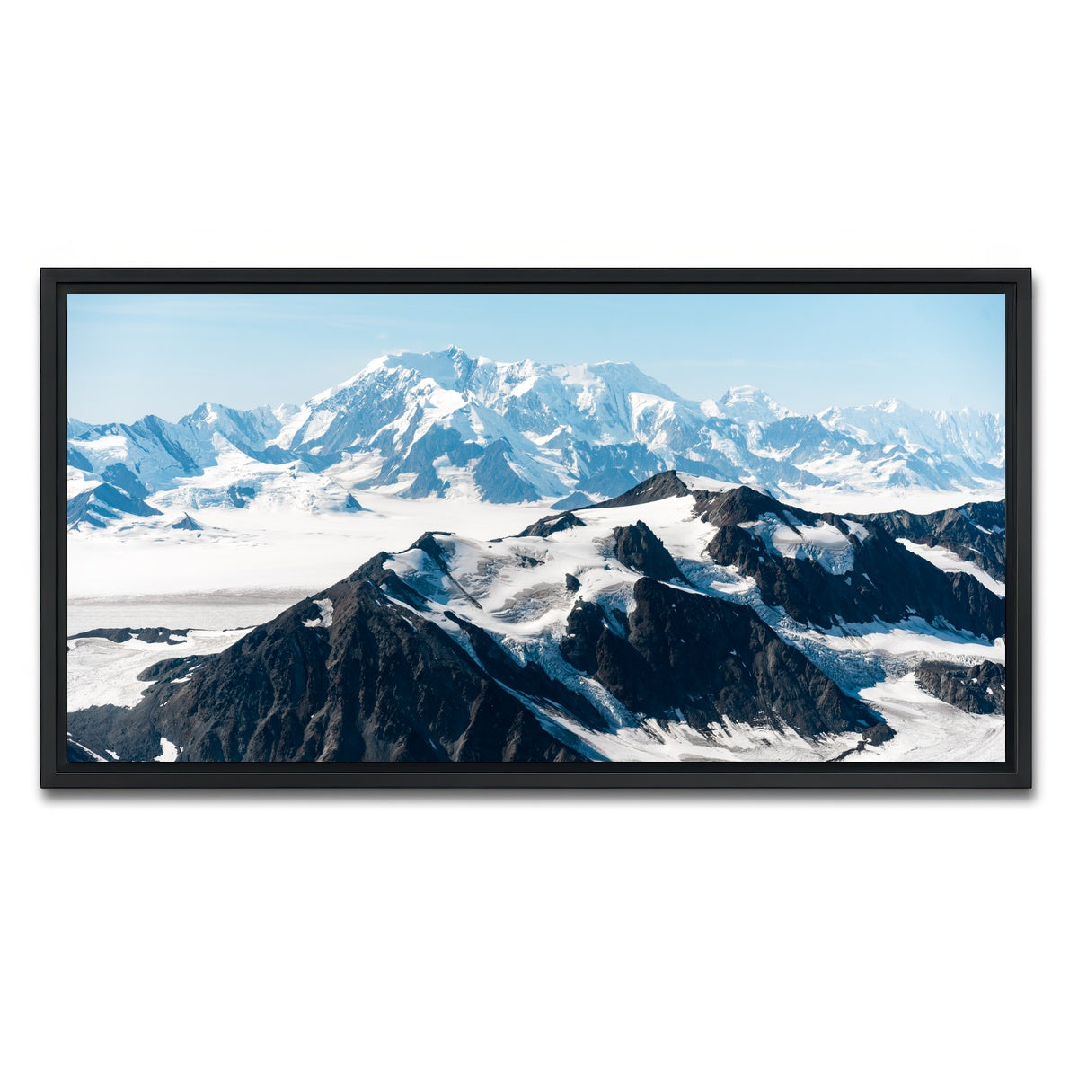 AUTO-MOCKUP WHITE | Cold Mountains | 1 Piece | Black Framed Canvas | group=2x1