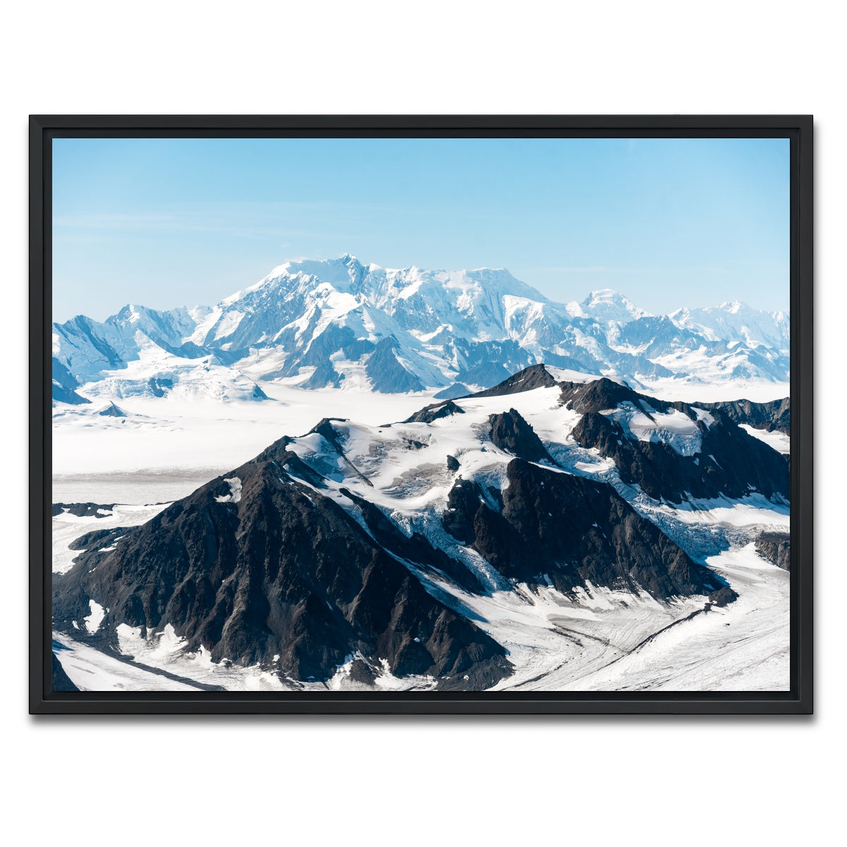 AUTO-MOCKUP WHITE | Cold Mountains | 1 Piece | Black Framed Canvas | group=4x3