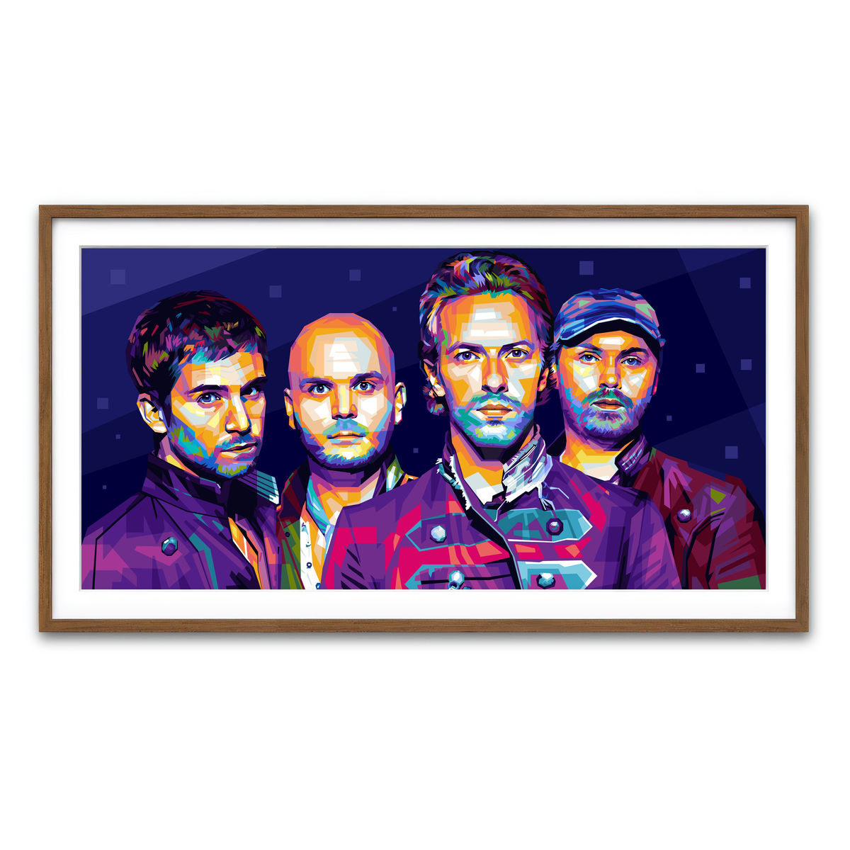 Framed Print 2x1 Walnut