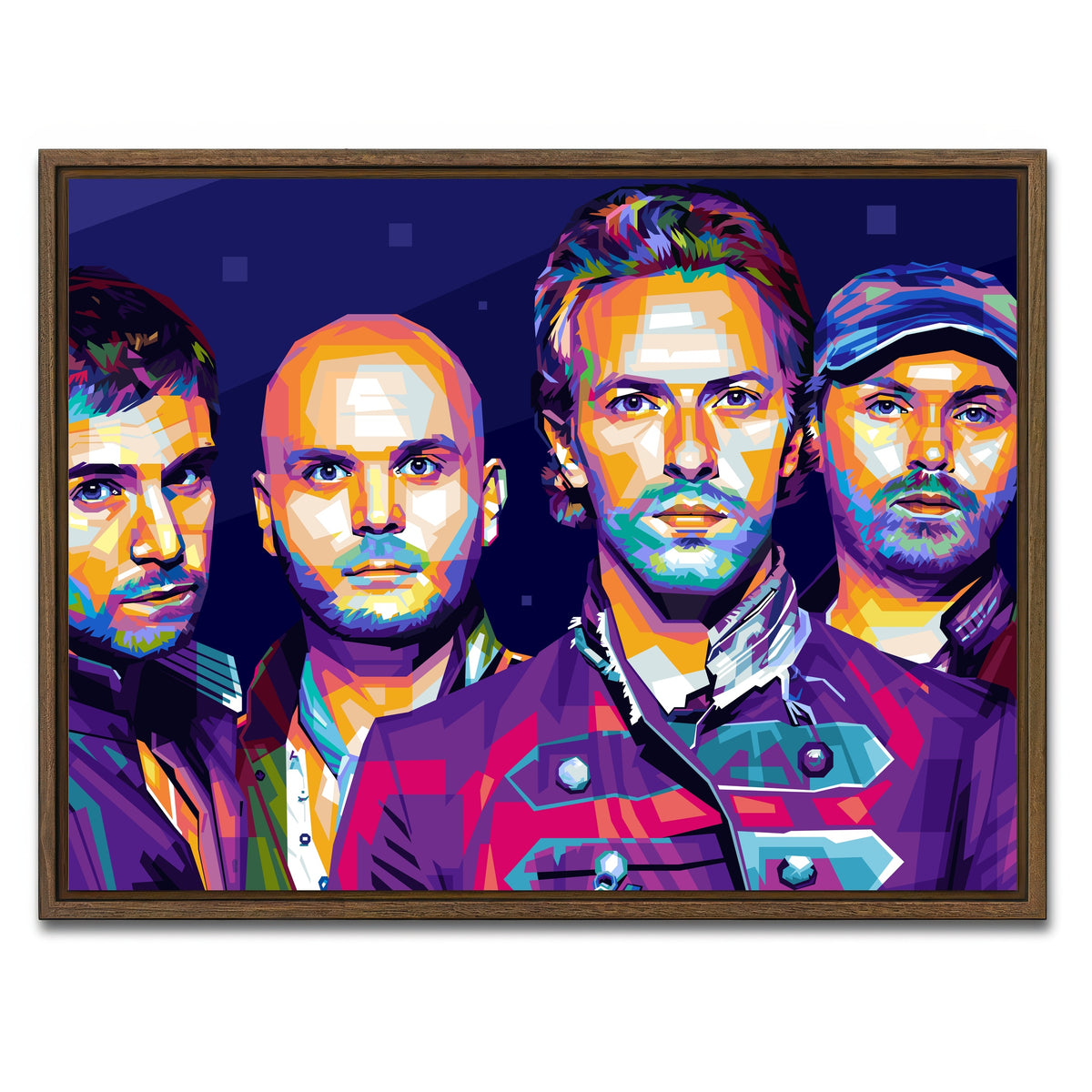 AUTO-MOCKUP WHITE | Coldplay | 1 Piece | Walnut Framed Canvas | group=4x3