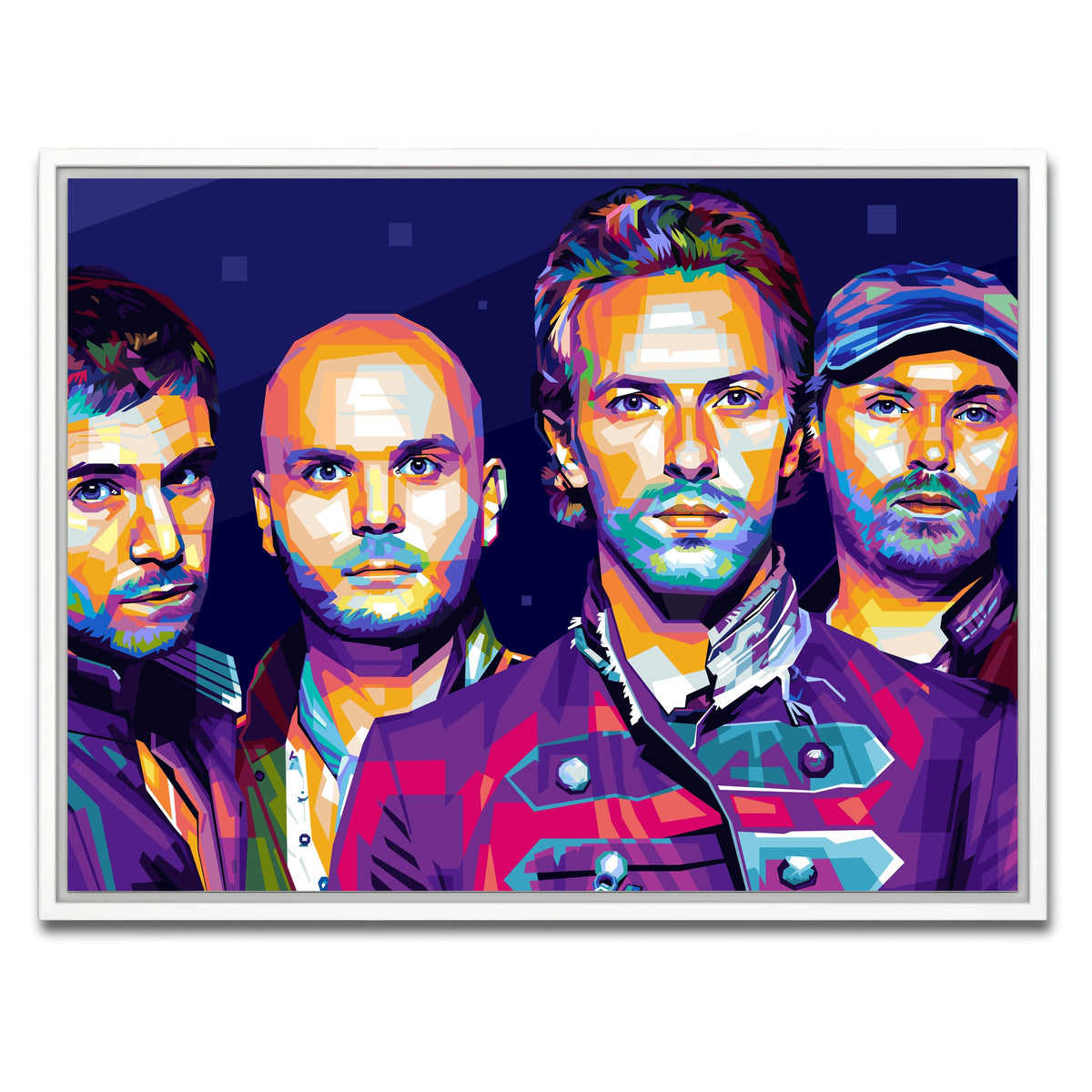 AUTO-MOCKUP WHITE | Coldplay | 1 Piece | White Framed Canvas | group=4x3