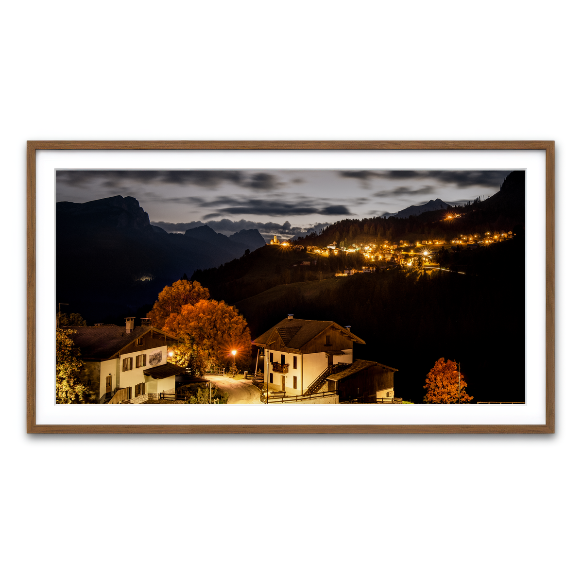 Framed Print 2x1 Walnut