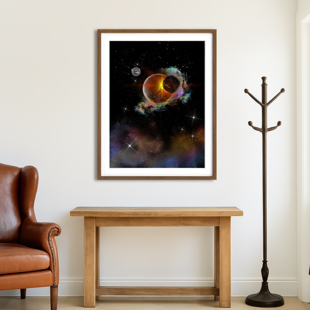 AUTO-MOCKUP ROOM | Collisions Wall Art