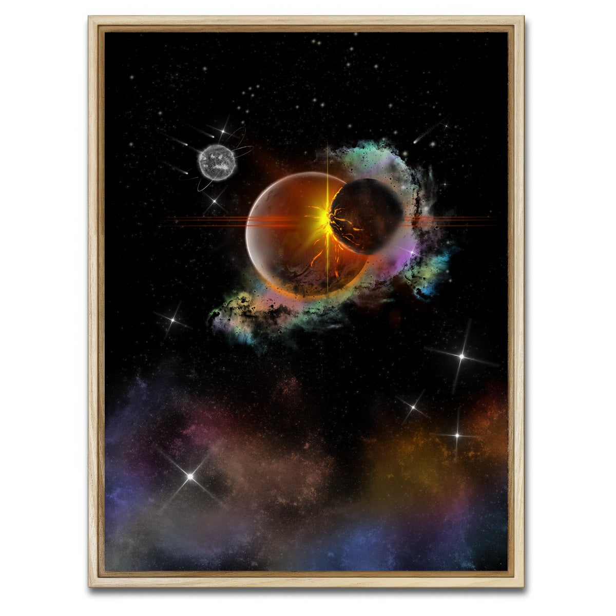 AUTO-MOCKUP WHITE | Collisions | 1 Piece | Natural Framed Canvas | group=3x4