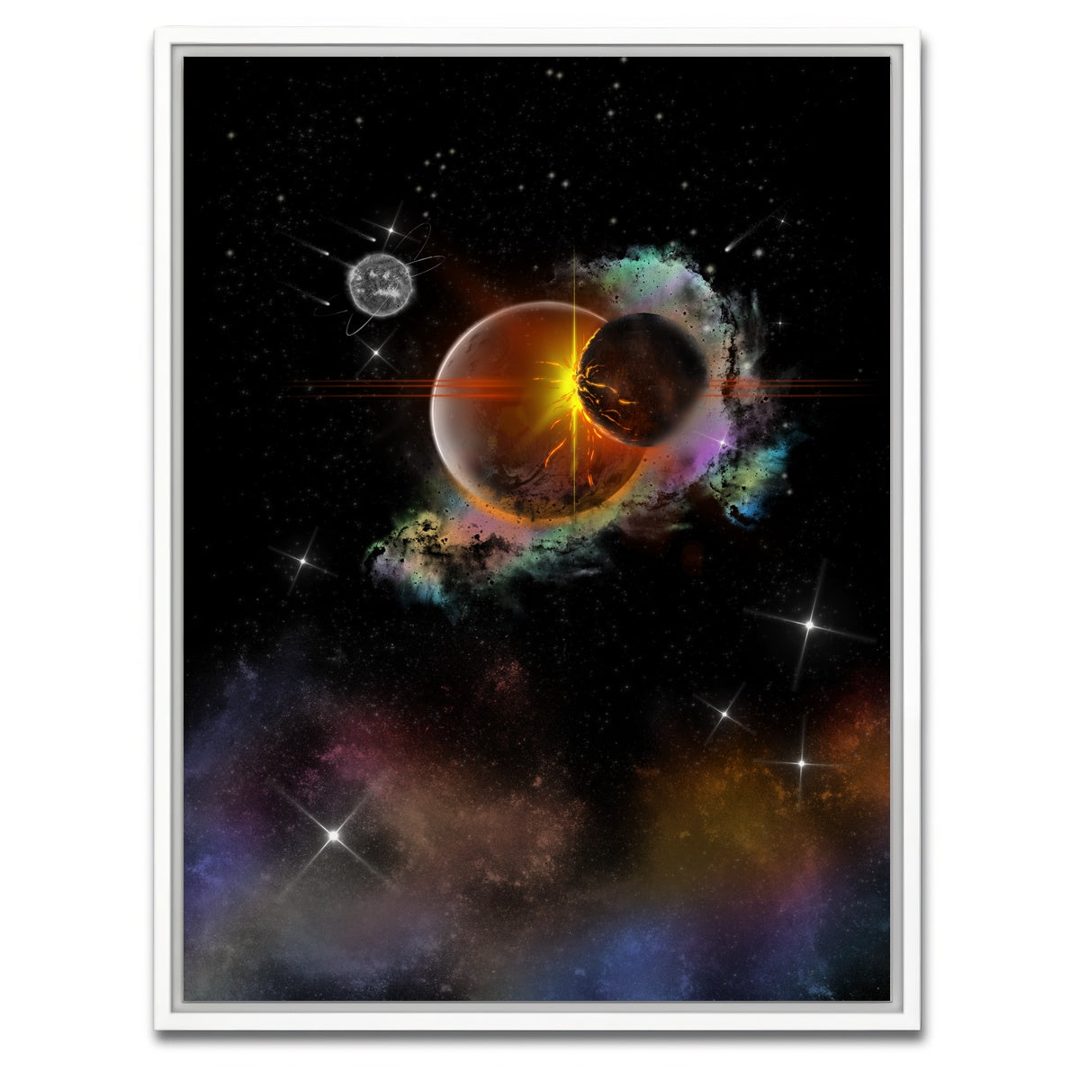 AUTO-MOCKUP WHITE | Collisions | 1 Piece | White Framed Canvas | group=3x4