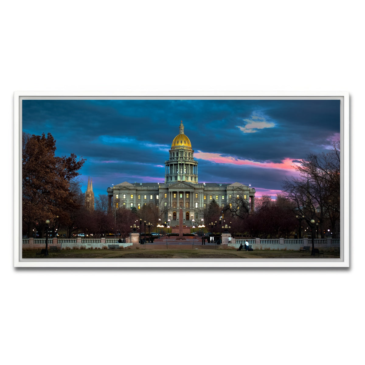 AUTO-MOCKUP WHITE | Colorado Capitol | 1 Piece | White Framed Canvas | group=2x1