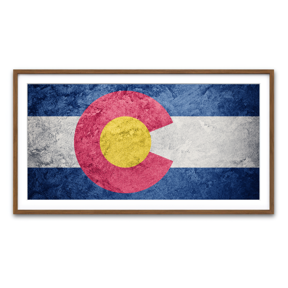 Framed Print 2x1 Walnut