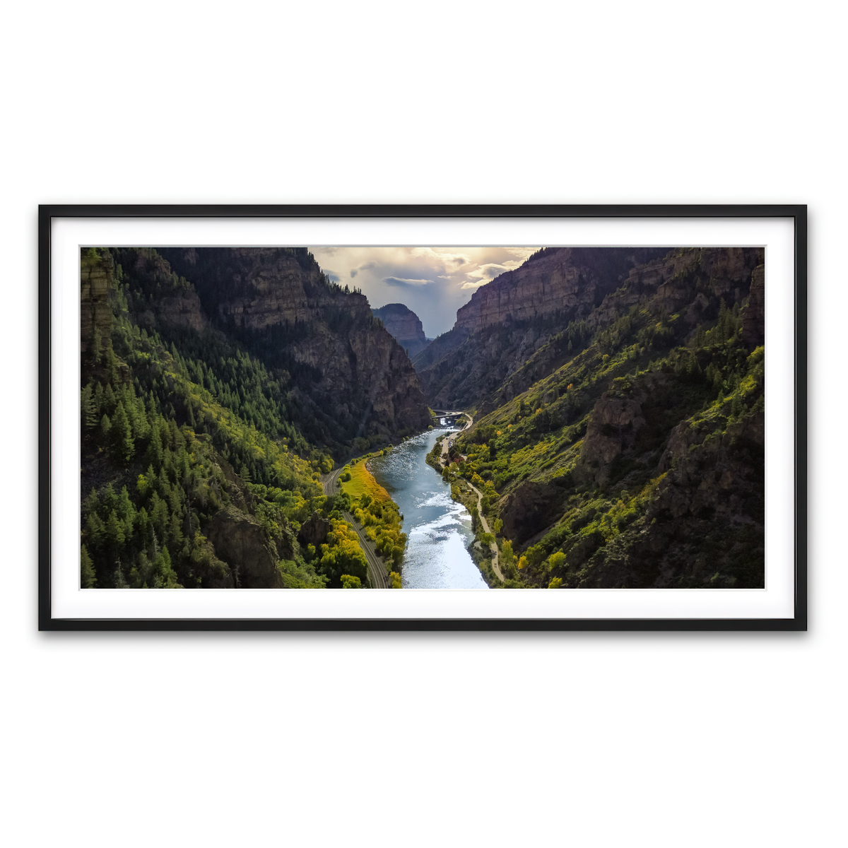 Framed Print 2x1 Black
