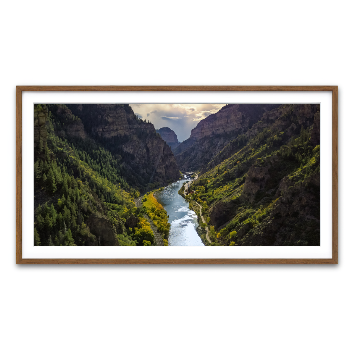 Framed Print 2x1 Walnut