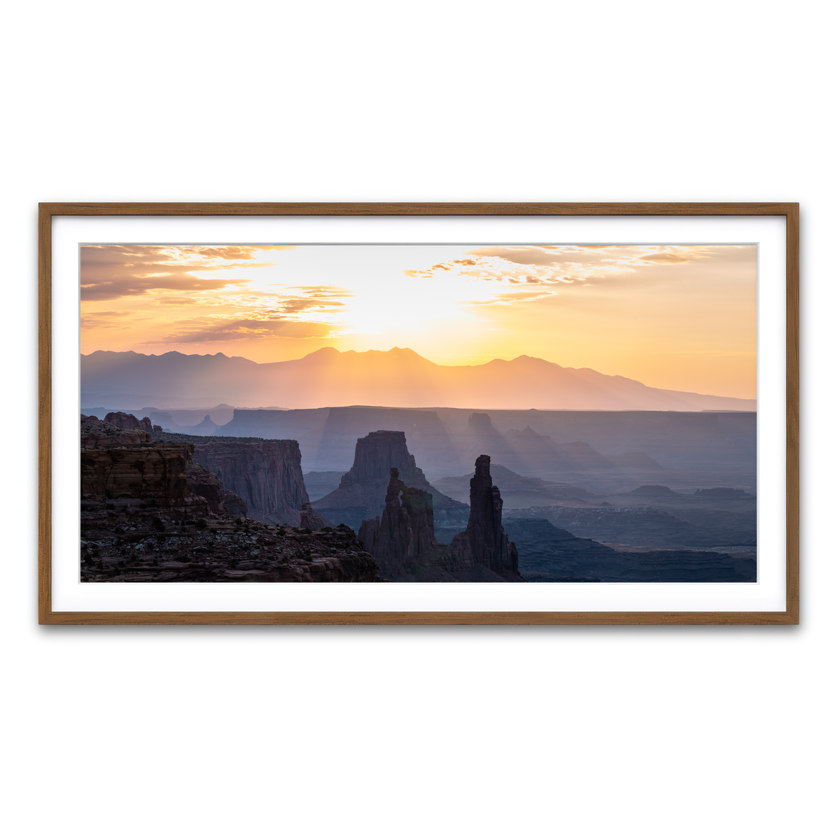 Framed Print 2x1 Walnut