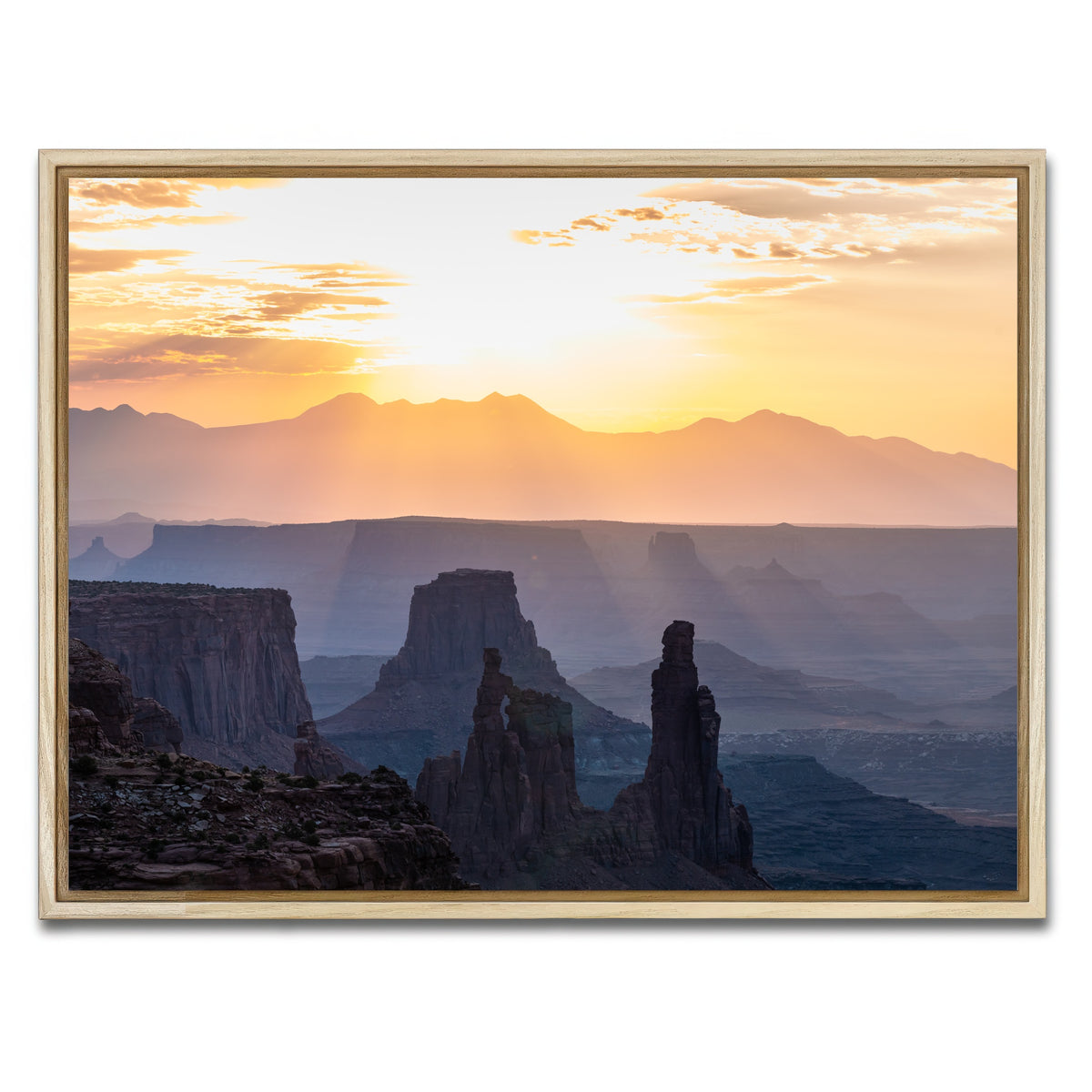 AUTO-MOCKUP WHITE | Colored Canyons | 1 Piece | Natural Framed Canvas | group=4x3