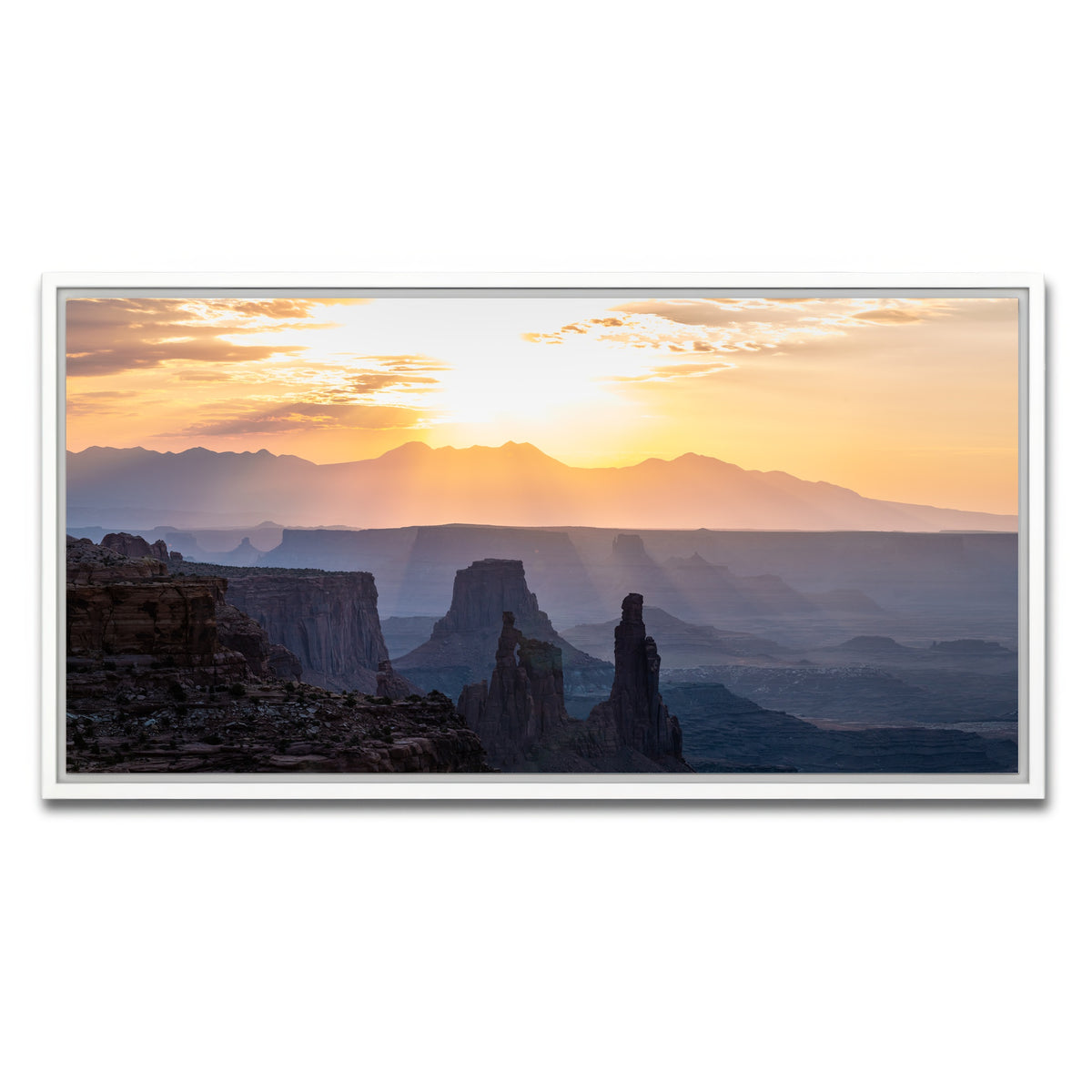 AUTO-MOCKUP WHITE | Colored Canyons | 1 Piece | White Framed Canvas | group=2x1
