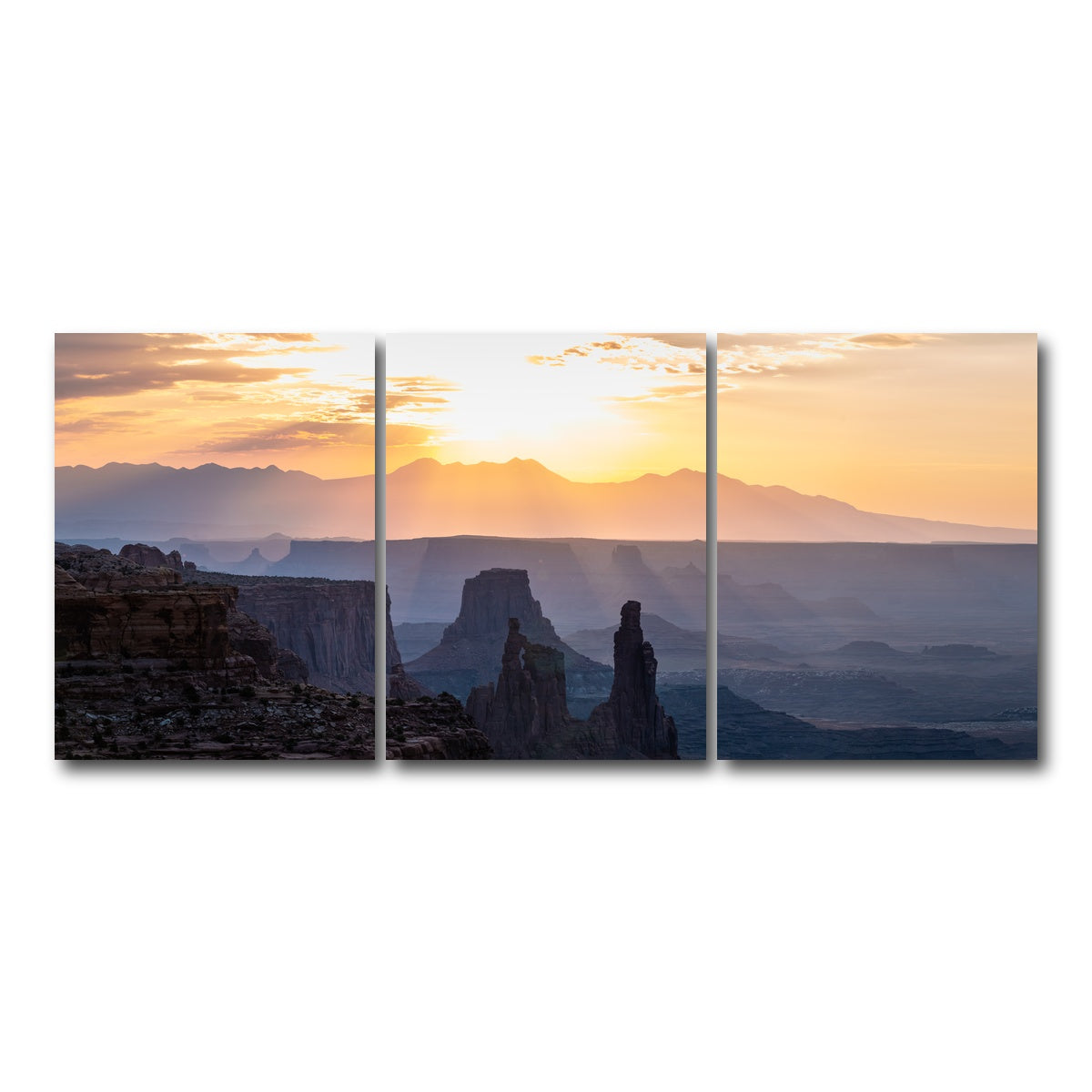 AUTO-MOCKUP WHITE | Colored Canyons | 3 Piece | Gallery Wrap Canvas | group=18x24