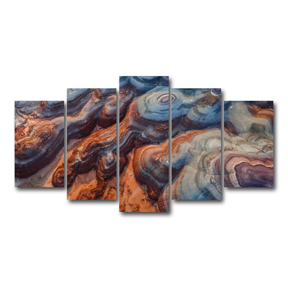 AUTO-MOCKUP WHITE | Colored Hills | 5 Piece | Gallery Wrap Canvas | group=5_normal