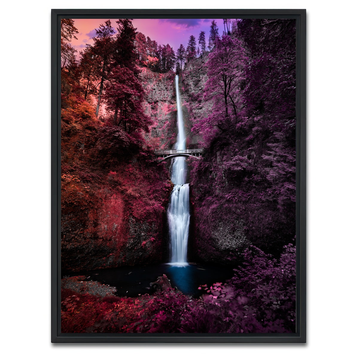 AUTO-MOCKUP WHITE | Colorful Falls | 1 Piece | Black Framed Canvas | group=3x4