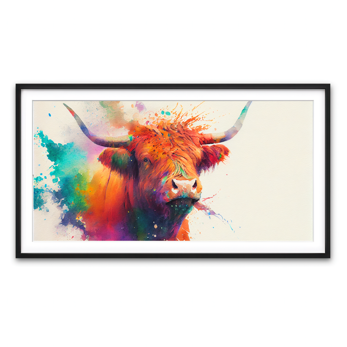 Framed Print 2x1 Black
