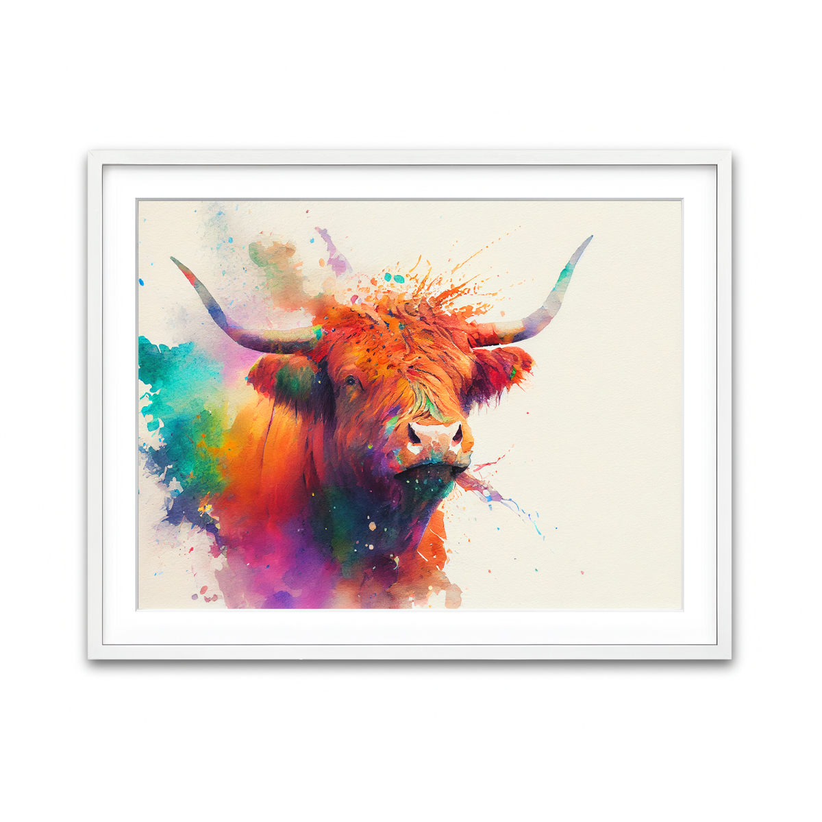 Framed Print 4x3 White