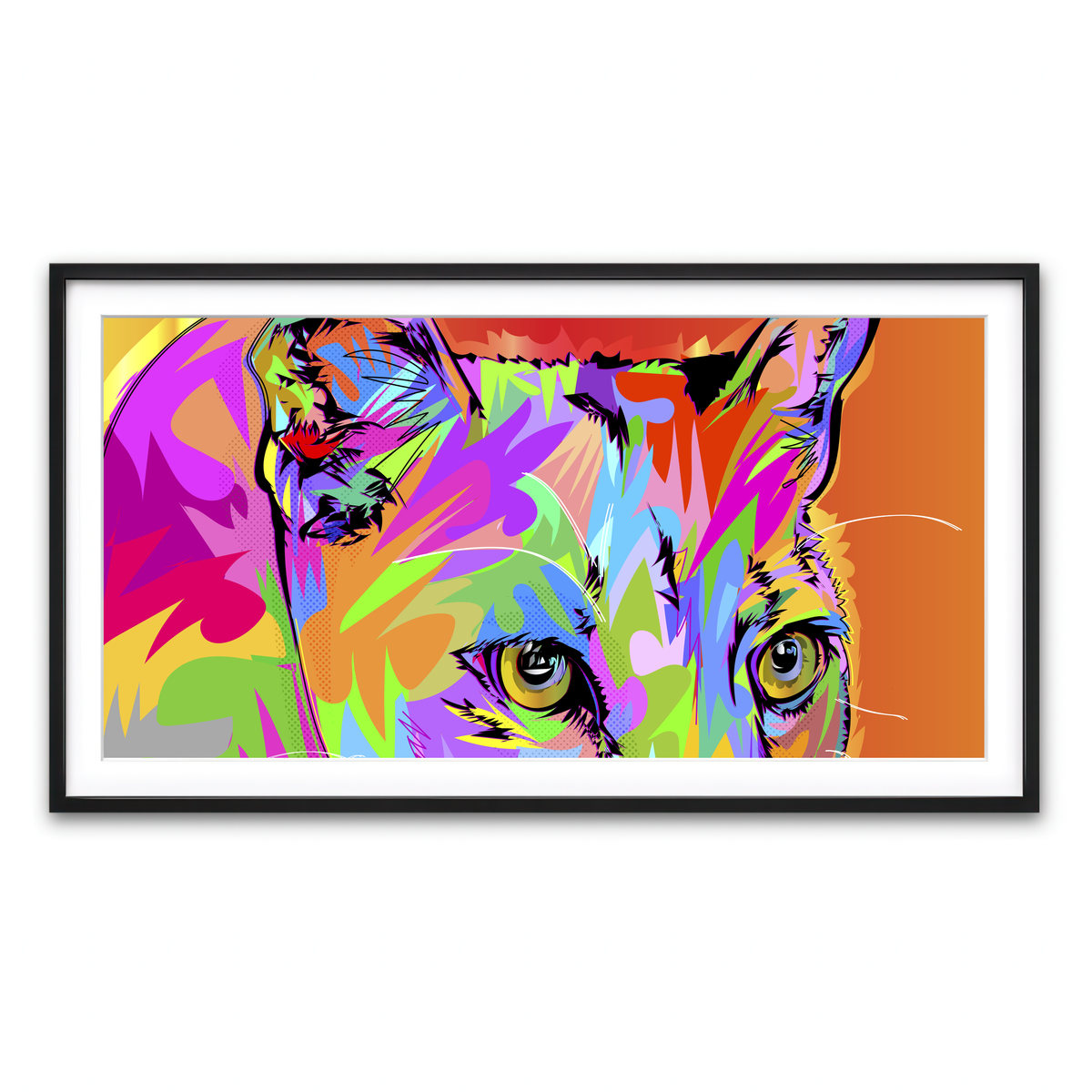 Framed Print 2x1 Black