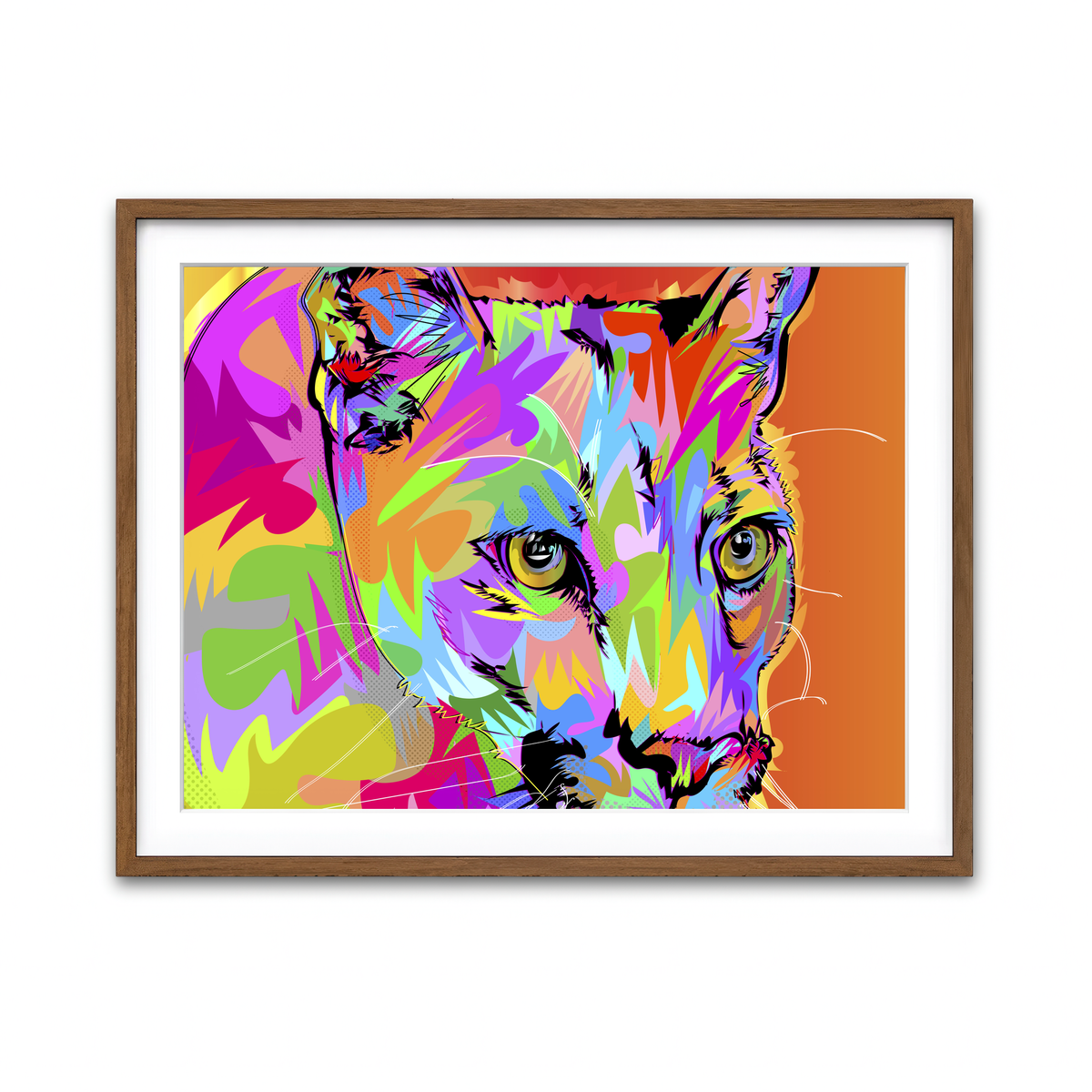 Framed Print 4x3 Walnut