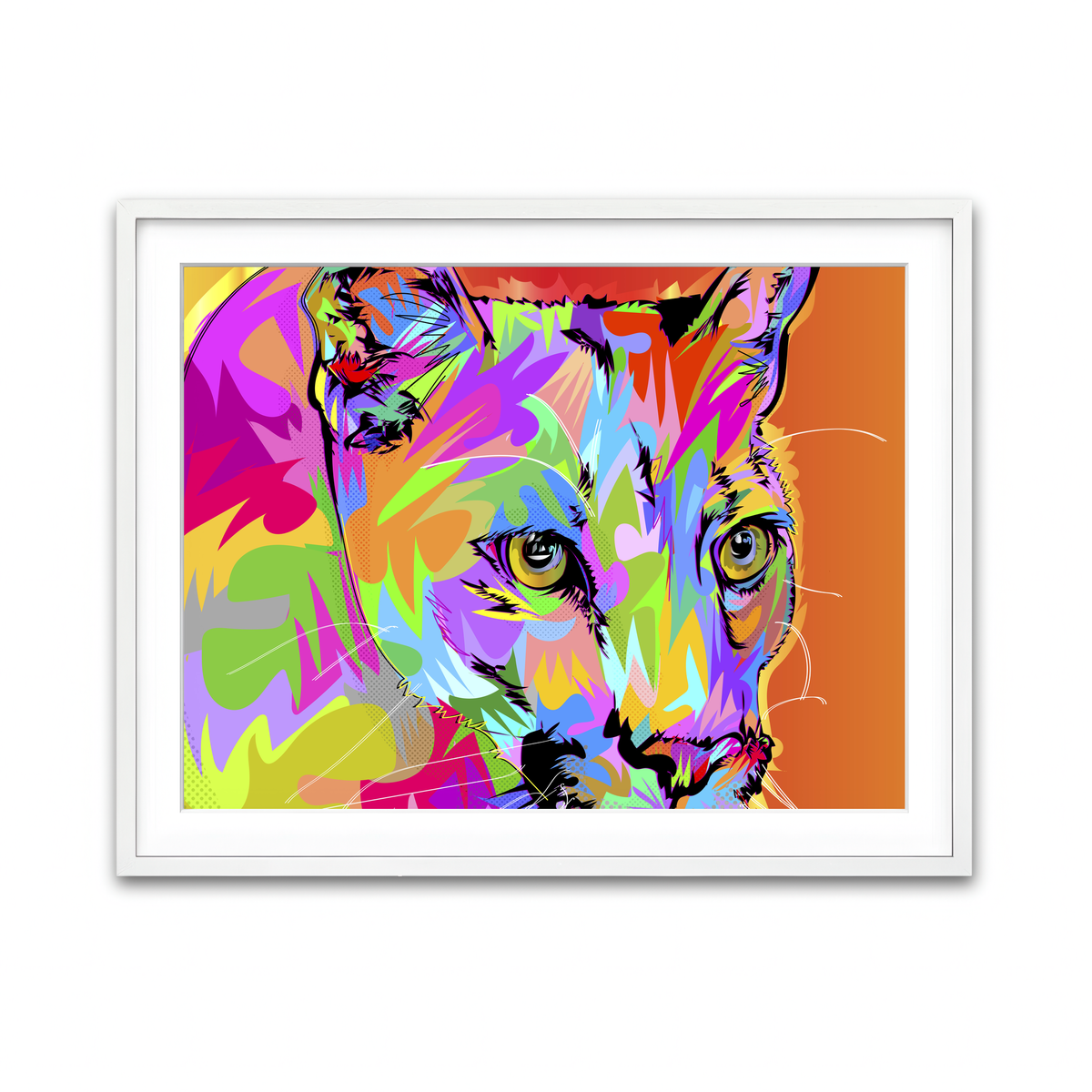 Framed Print 4x3 White