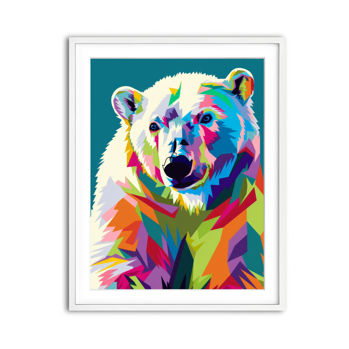 Framed Print 3x4 White