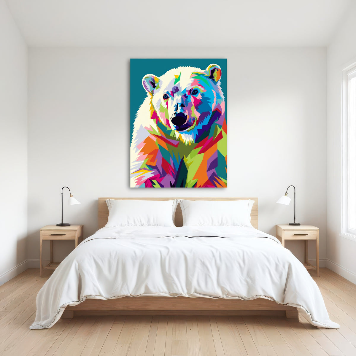 AUTO-MOCKUP ROOM | Colorful Polar Bear