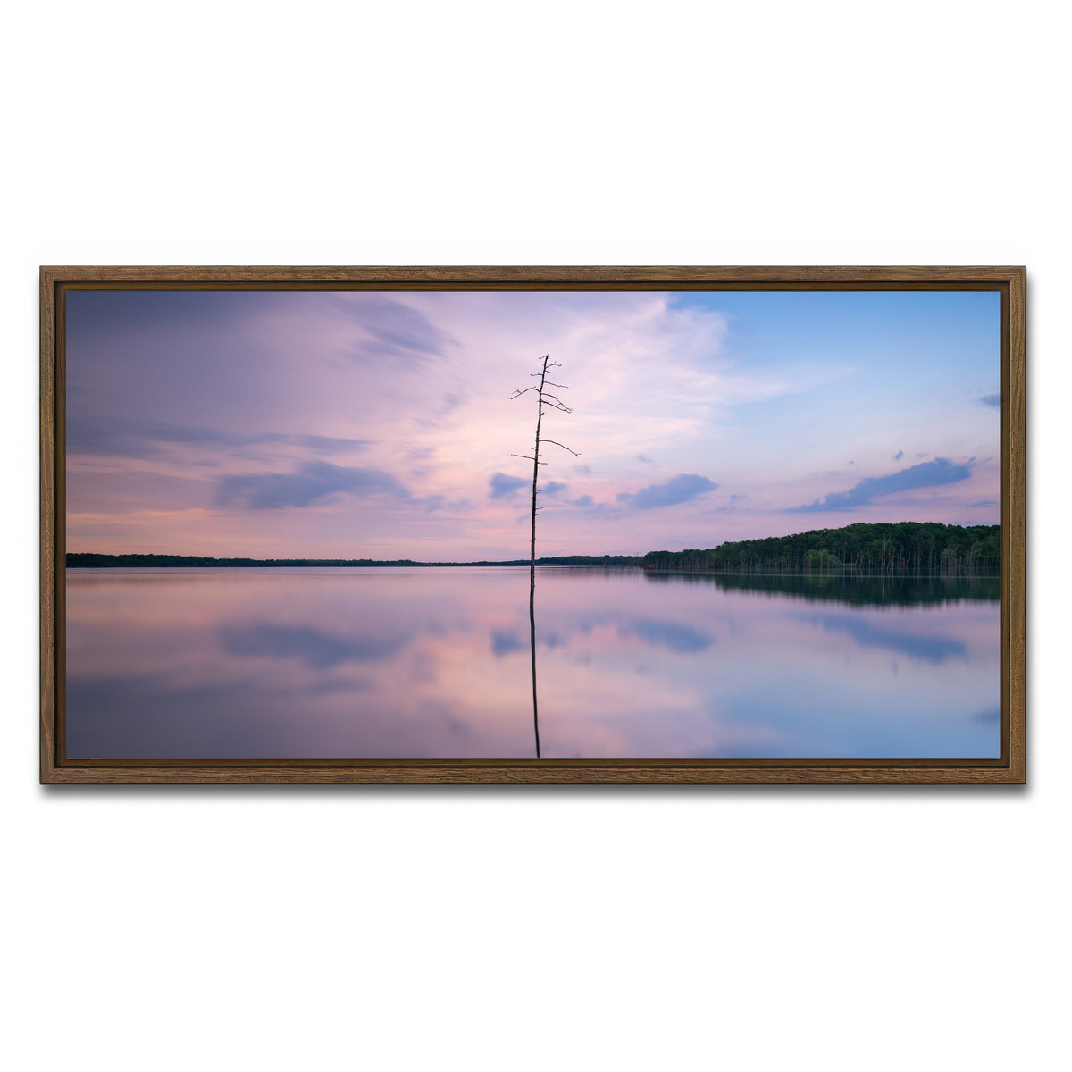 AUTO-MOCKUP WHITE | Colorful Reflections | 1 Piece | Walnut Framed Canvas | group=2x1