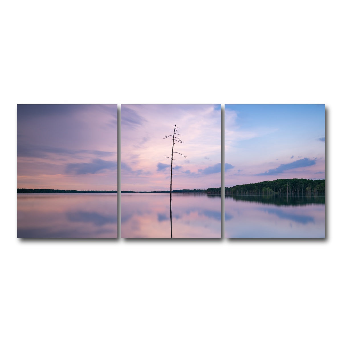 AUTO-MOCKUP WHITE | Colorful Reflections | 3 Piece | Gallery Wrap Canvas | group=18x24