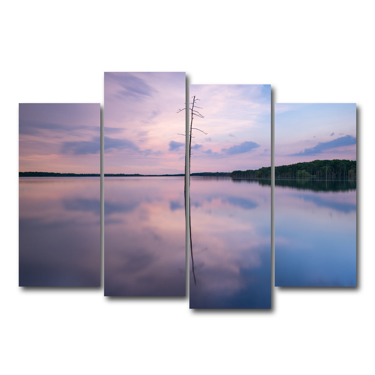 AUTO-MOCKUP WHITE | Colorful Reflections | 4 Piece | Gallery Wrap Canvas | group=4_normal