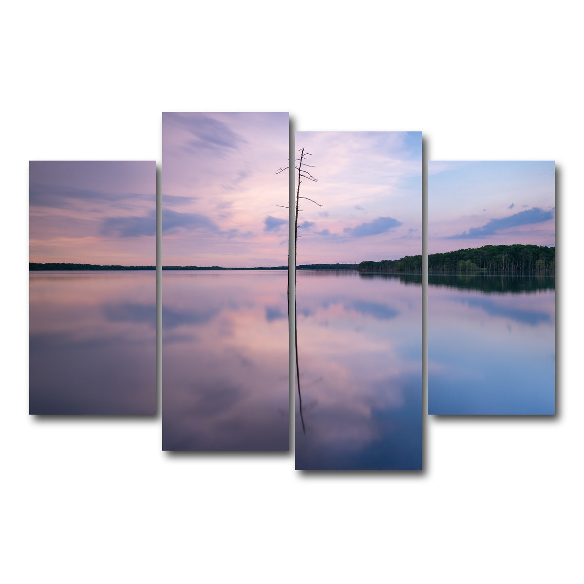 AUTO-MOCKUP WHITE | Colorful Reflections | 4 Piece | Gallery Wrap Canvas | group=4_short