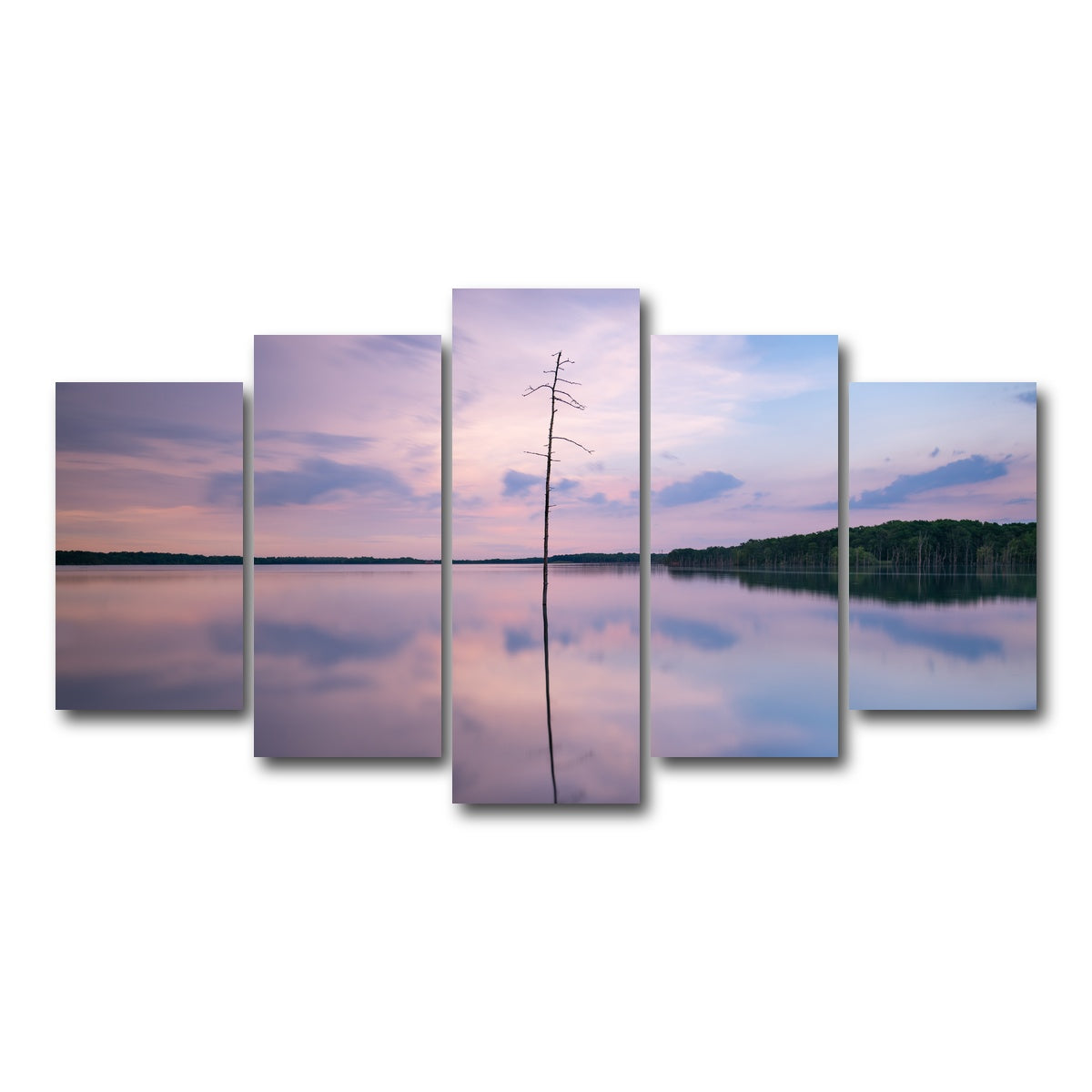 AUTO-MOCKUP WHITE | Colorful Reflections | 5 Piece | Gallery Wrap Canvas | group=5_normal
