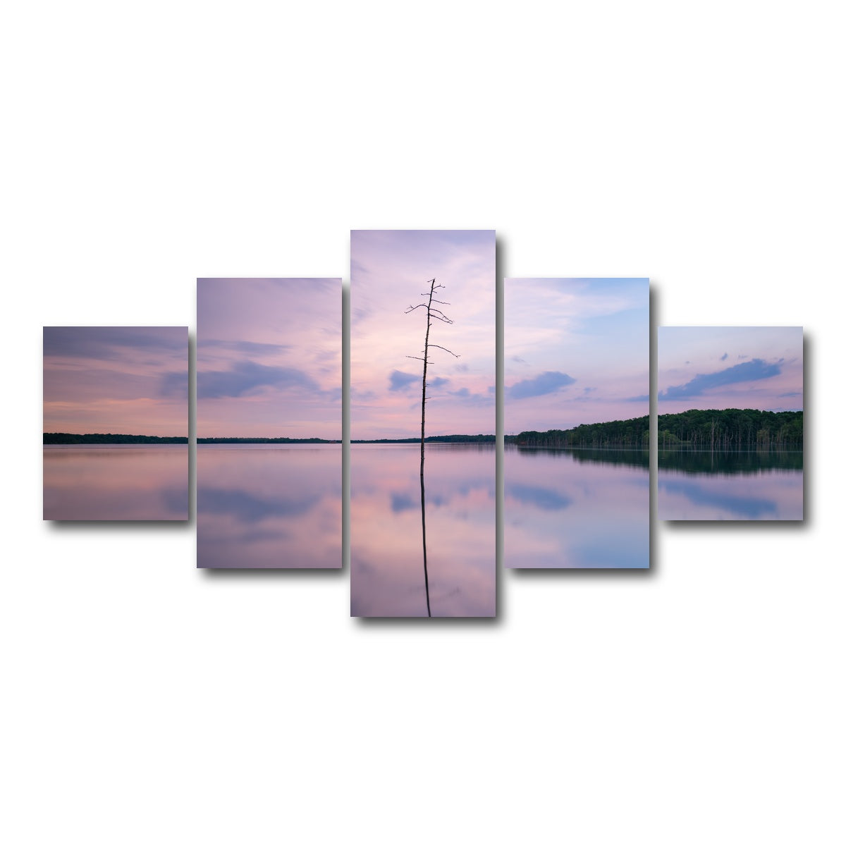 AUTO-MOCKUP WHITE | Colorful Reflections | 5 Piece | Gallery Wrap Canvas | group=5_short